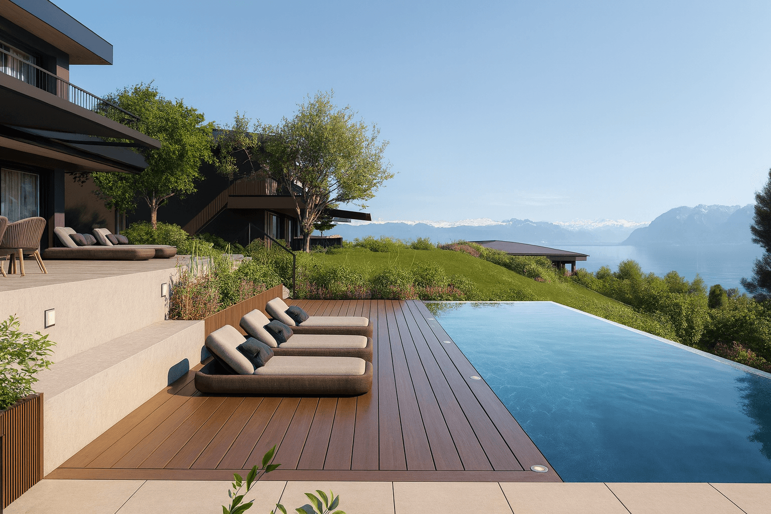 Vue panoramique des propriétés